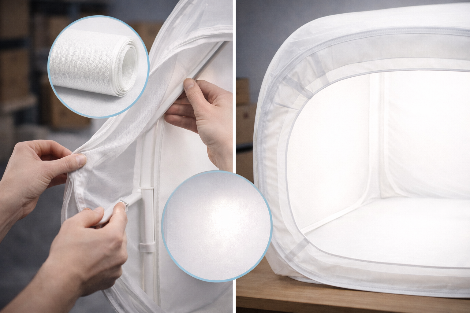 namiot bezcieniowy budowa