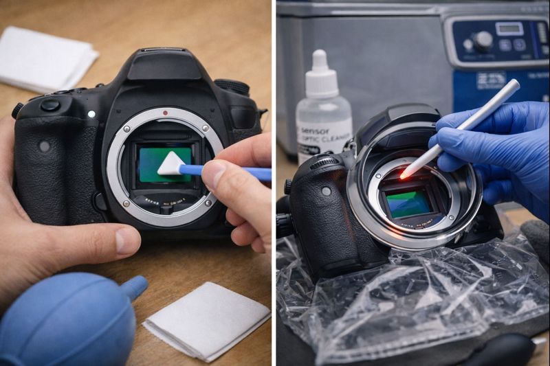 czyszczenie matrycy aparatu