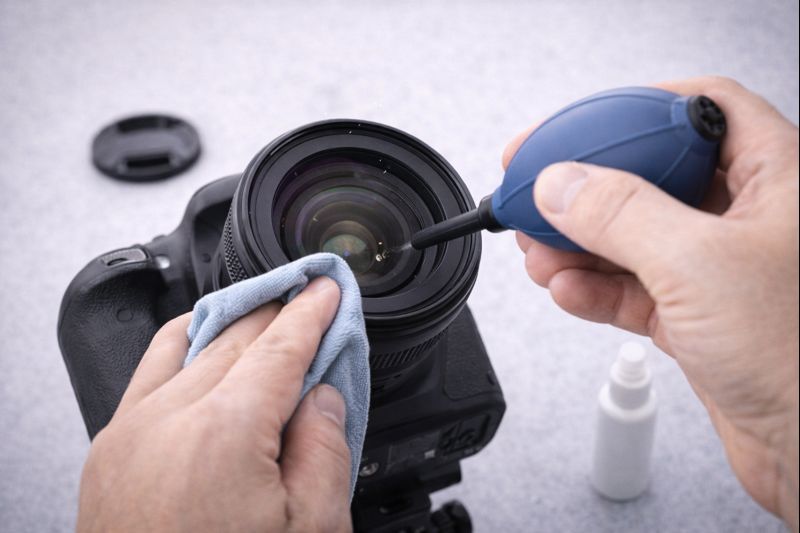 czyszczenie obiektywu