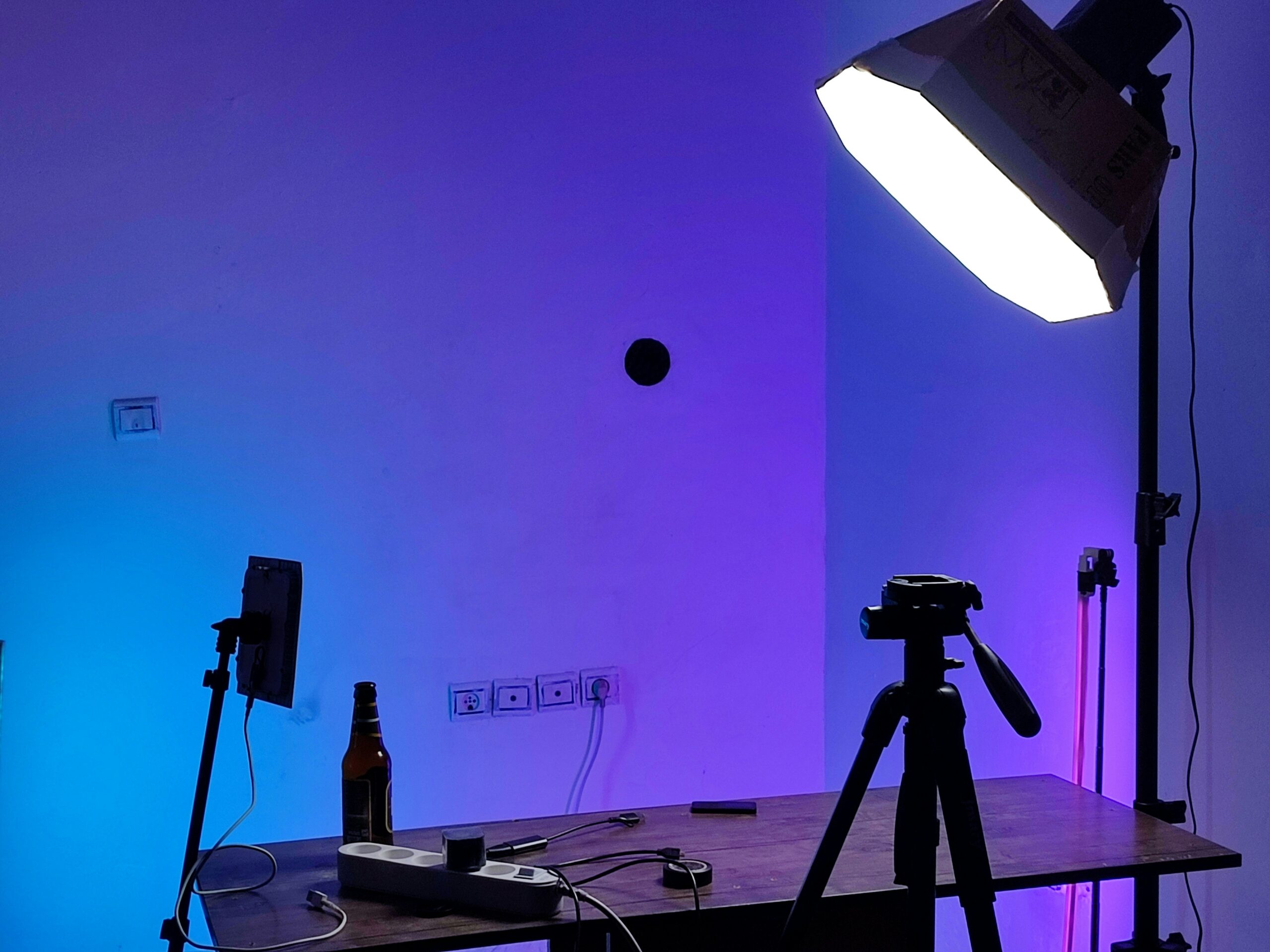 zdjęcia w domowym studio